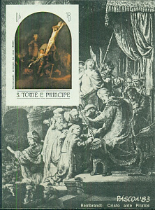 Сан-Томе и Принсипи, 1983, Пасха, Живопись, Рембрандт, блок без зубцов